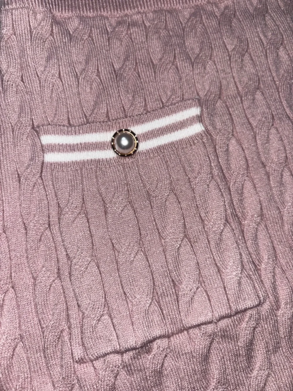 Sincerely Jules Small Pink Cable Knit Mini Skirt Coquette Preppy Soft Girl Chic